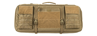 LANCER TACTICAL 1000D NYLON 3-WAY CARRY 29" DOUBLE RIFLE GUN BAG (TAN)