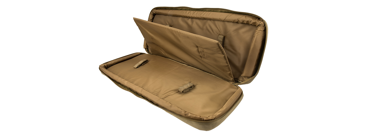 LANCER TACTICAL 1000D NYLON 3-WAY CARRY 29" DOUBLE RIFLE GUN BAG (TAN)