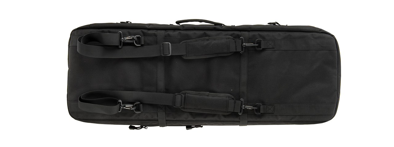 LANCER TACTICAL 1000D NYLON 3-WAY CARRY 35" DOUBLE RIFLE GUN BAG (BLACK)