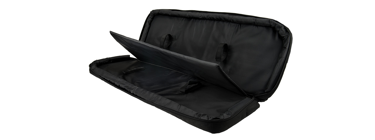 LANCER TACTICAL 1000D NYLON 3-WAY CARRY 35" DOUBLE RIFLE GUN BAG (BLACK) - Click Image to Close