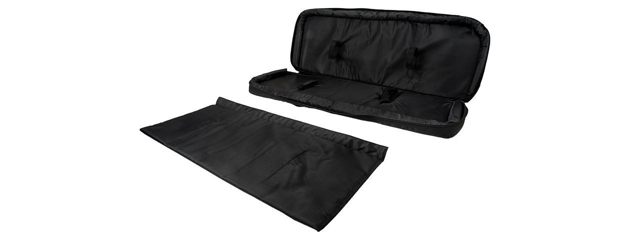 LANCER TACTICAL 1000D NYLON 3-WAY CARRY 35" DOUBLE RIFLE GUN BAG (BLACK)