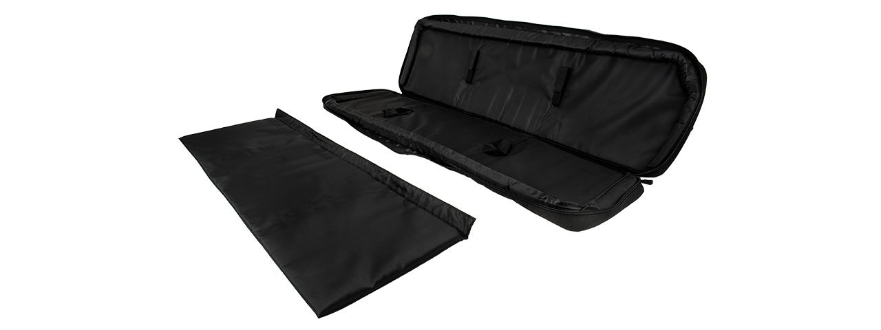 LANCER TACTICAL 1000D NYLON 3-WAY CARRY 43" DOUBLE RIFLE GUN BAG (BLACK)