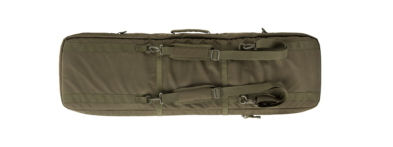 LANCER TACTICAL 1000D NYLON 3-WAY CARRY 43" DOUBLE RIFLE GUN BAG (OD GREEN)