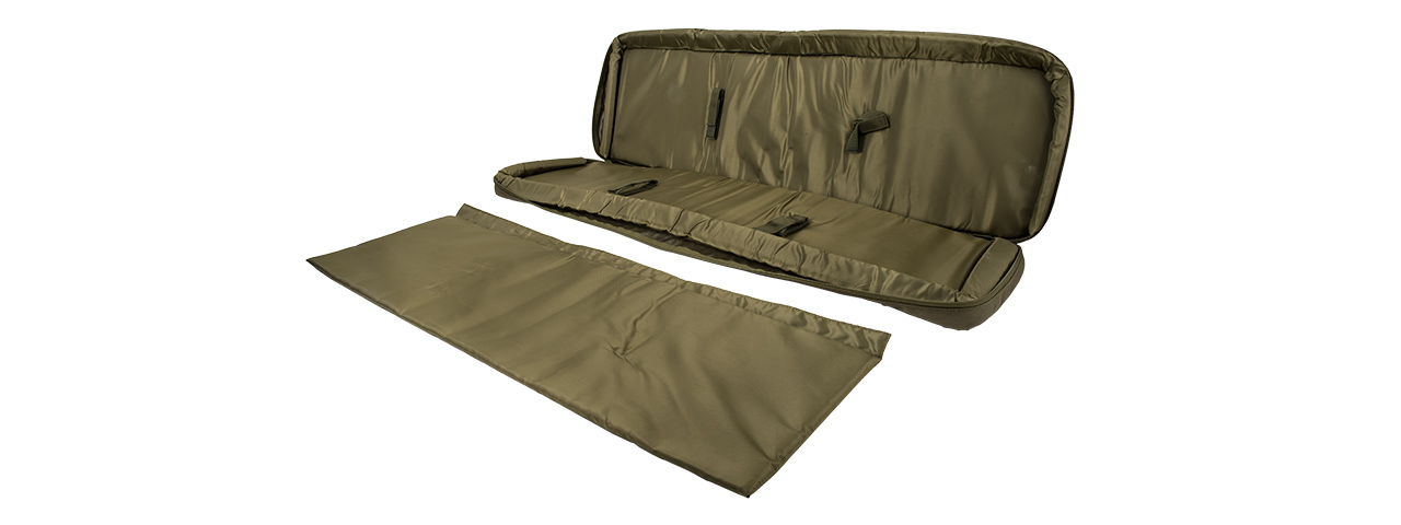 LANCER TACTICAL 1000D NYLON 3-WAY CARRY 43" DOUBLE RIFLE GUN BAG (OD GREEN)