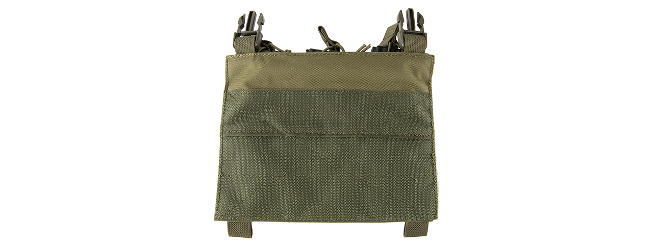LANCER TACTICAL ADAPTIVE HOOK AND LOOP TRIPLE DUAL MAG POUCH (OD GREEN)