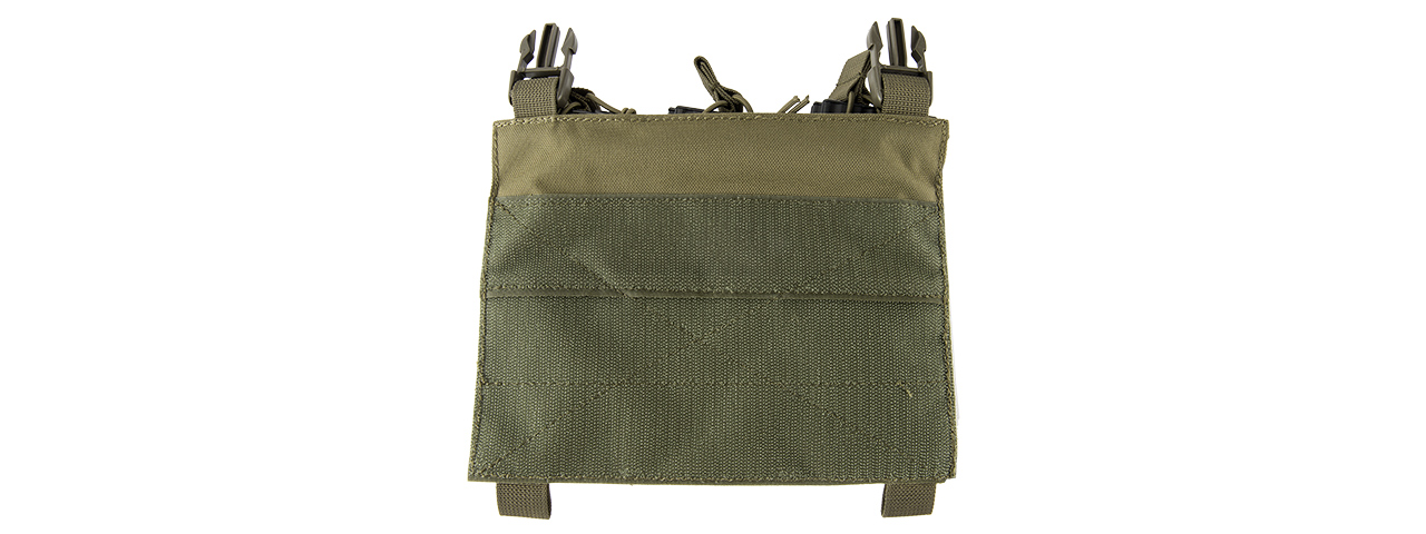 LANCER TACTICAL ADAPTIVE HOOK AND LOOP TRIPLE DUAL MAG POUCH (OD GREEN) - Click Image to Close