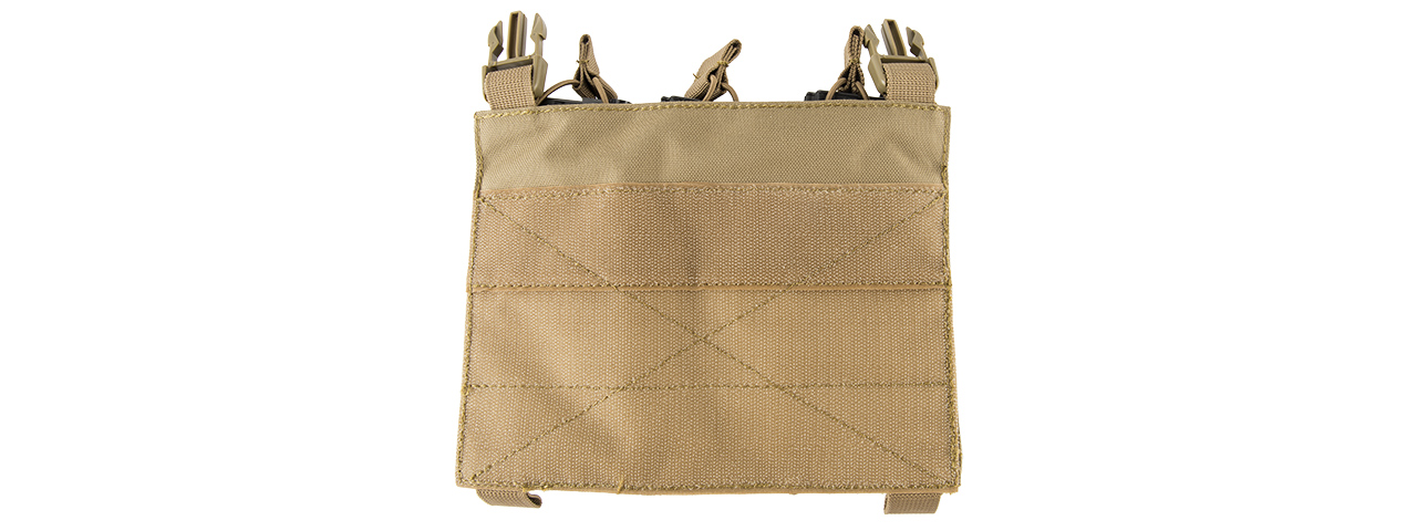 LANCER TACTICAL ADAPTIVE HOOK AND LOOP TRIPLE DUAL MAG POUCH (TAN) - Click Image to Close