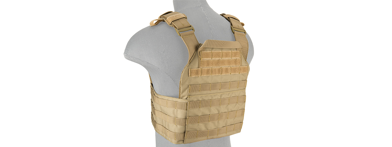 LANCER TACTICAL ASSAULT RECON PLATE CARRIER (TAN) - Click Image to Close