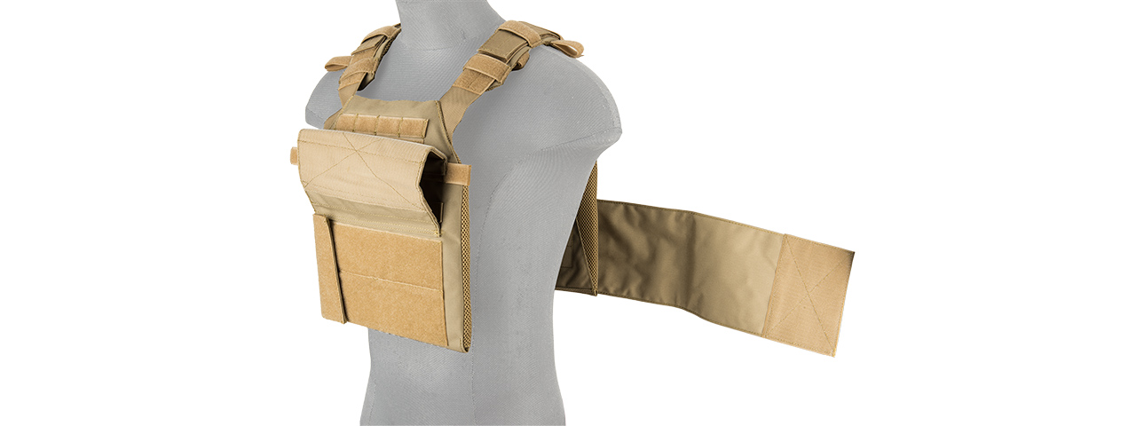 LANCER TACTICAL ASSAULT RECON PLATE CARRIER (TAN) - Click Image to Close
