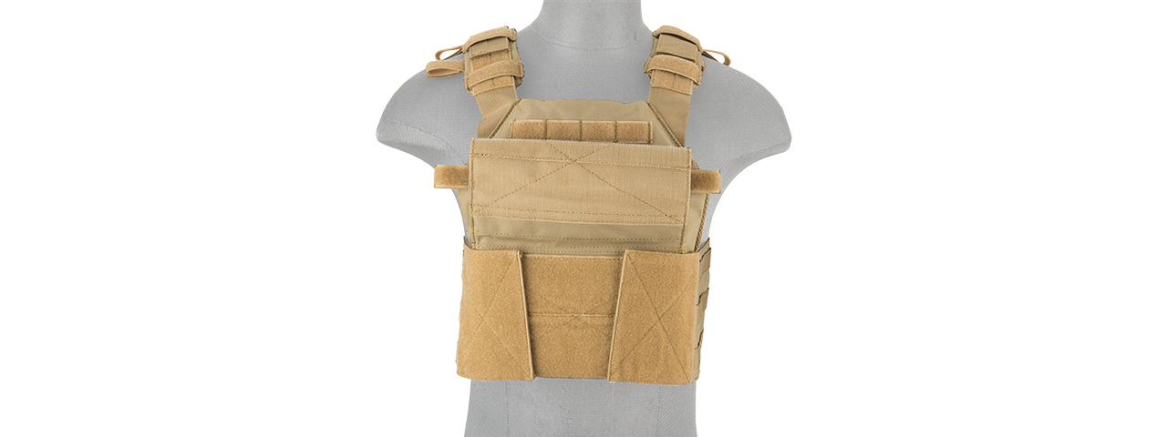 LANCER TACTICAL ASSAULT RECON PLATE CARRIER (TAN) - Click Image to Close