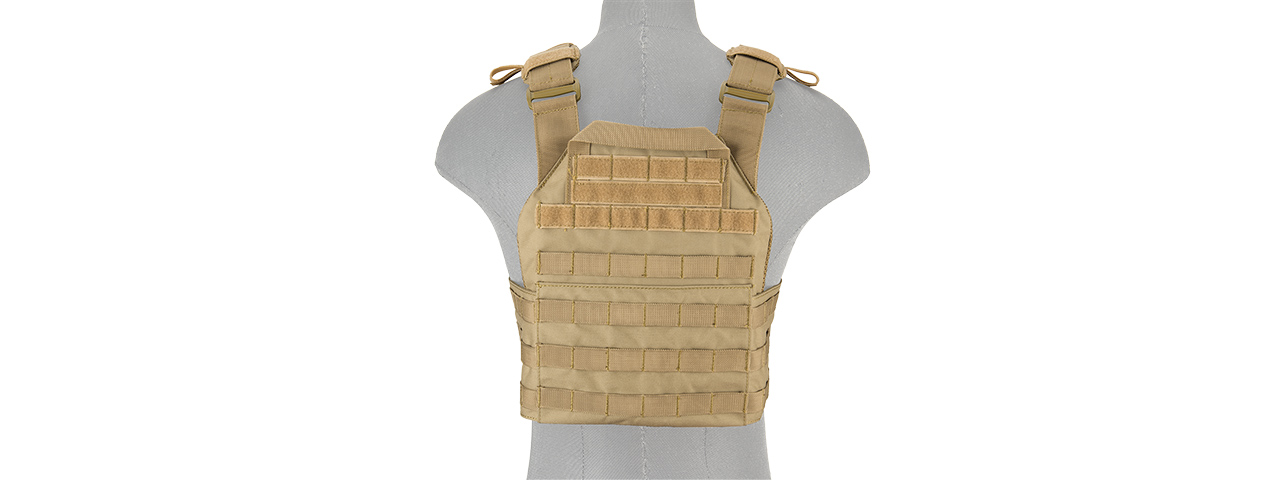 LANCER TACTICAL ASSAULT RECON PLATE CARRIER (TAN) - Click Image to Close