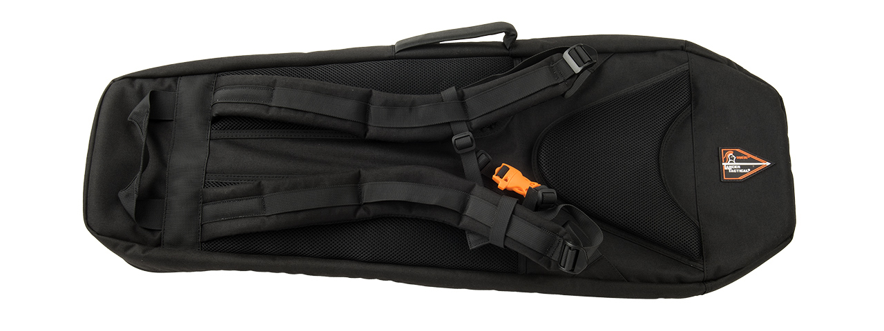 Lancer Tactical 35" Backpack V. 1 Padded Rifle Bag (Black) - Click Image to Close
