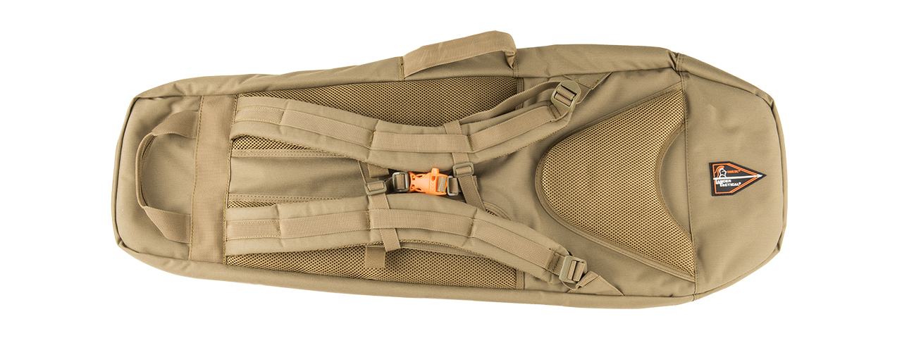 Lancer Tactical 35" Backpack V. 1 Padded Rifle Bag (Tan)