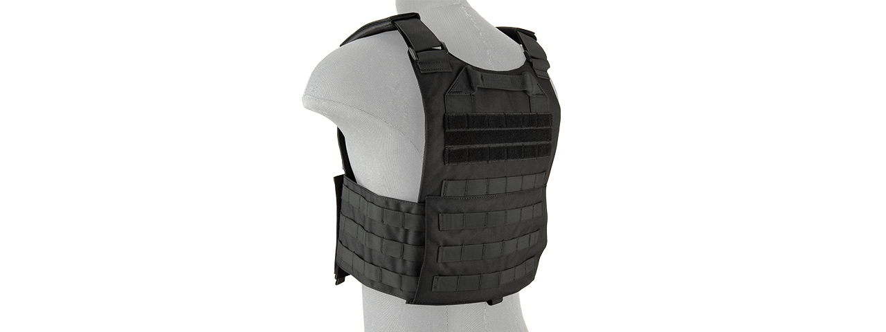 LANCER TACTICAL BUCKLE UP VERSION AIRSOFT TACTICAL VEST (BLACK) - Click Image to Close