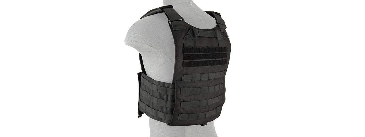 LANCER TACTICAL BUCKLE UP VERSION AIRSOFT TACTICAL VEST (BLACK)