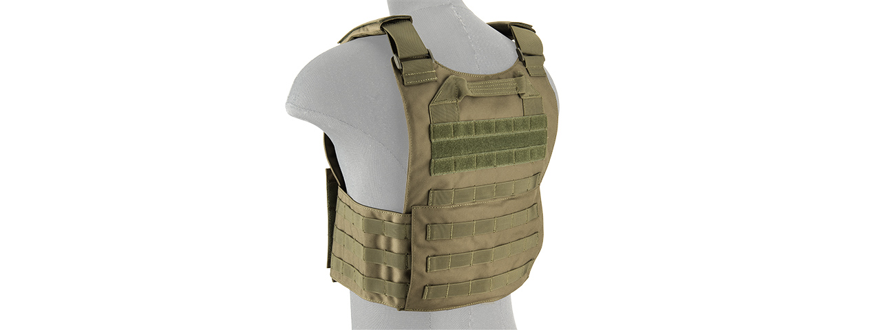 LANCER TACTICAL BUCKLE UP VERSION AIRSOFT PLATE CARRIER (OD GREEN)