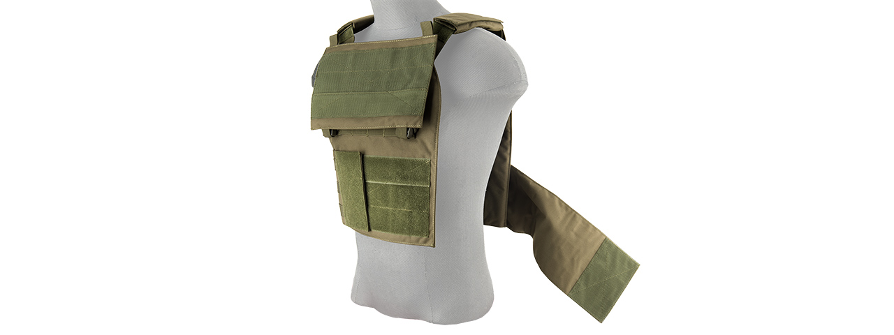 LANCER TACTICAL BUCKLE UP VERSION AIRSOFT PLATE CARRIER (OD GREEN)