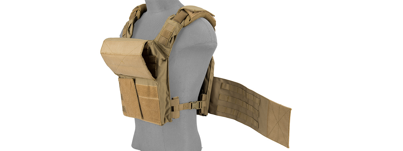 CA-313T2N SAPC w/DUAL INNER MAG POUCH + SHOULDER PADS (TAN)