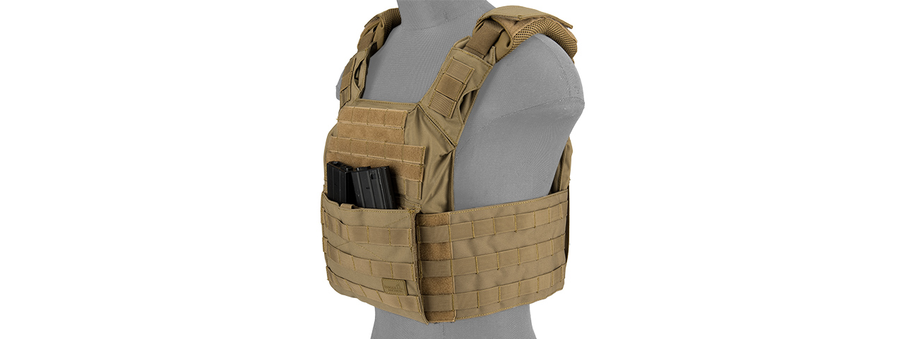 CA-313T2N SAPC w/DUAL INNER MAG POUCH + SHOULDER PADS (TAN)