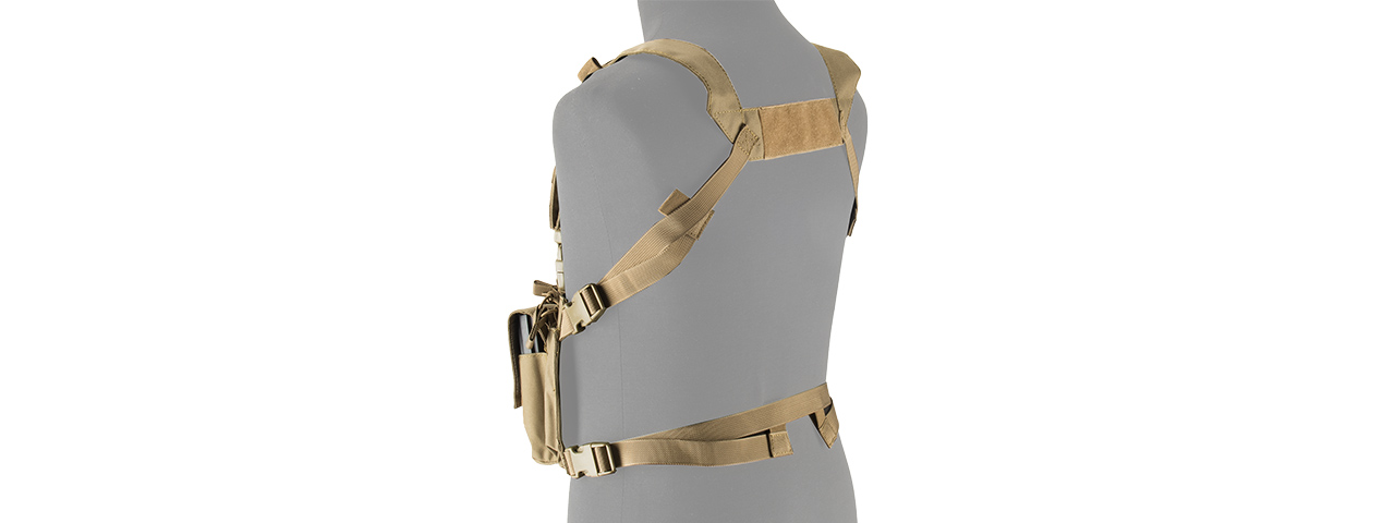 LANCER TACTICAL ADAPTIVE MULTI-PURPOSE SLIM CHEST RIG (TAN)