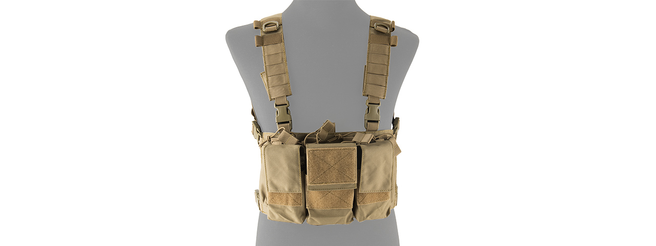 LANCER TACTICAL ADAPTIVE MULTI-PURPOSE SLIM CHEST RIG (TAN)