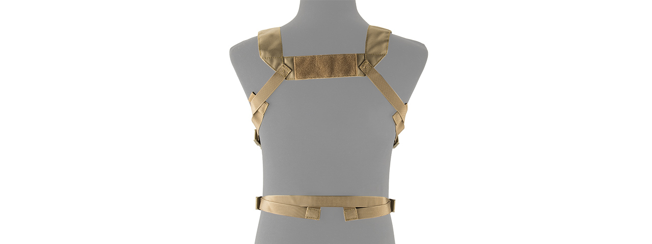 LANCER TACTICAL ADAPTIVE MULTI-PURPOSE SLIM CHEST RIG (TAN) - Click Image to Close