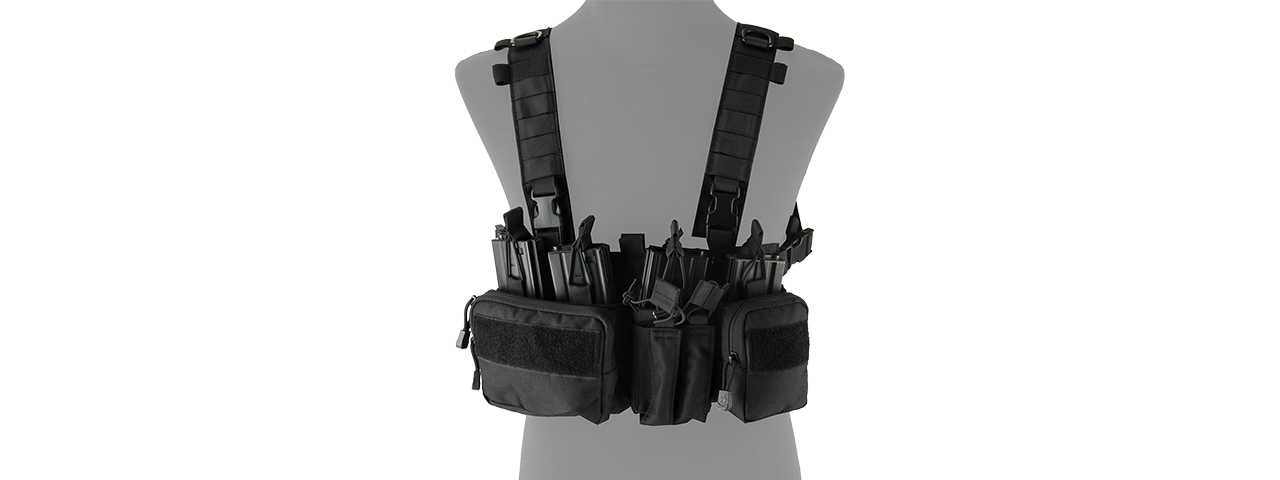 LANCER TACTICAL ADAPTIVE SNIPER CHEST RIG (BLACK) - Click Image to Close