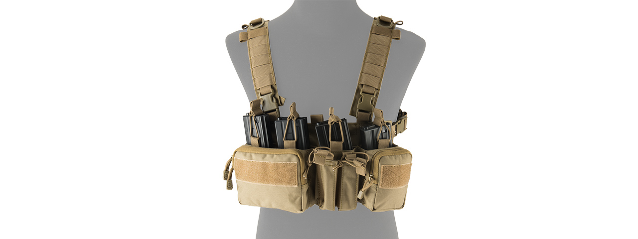 LANCER TACTICAL ADAPTIVE SNIPER CHEST RIG (TAN) - Click Image to Close