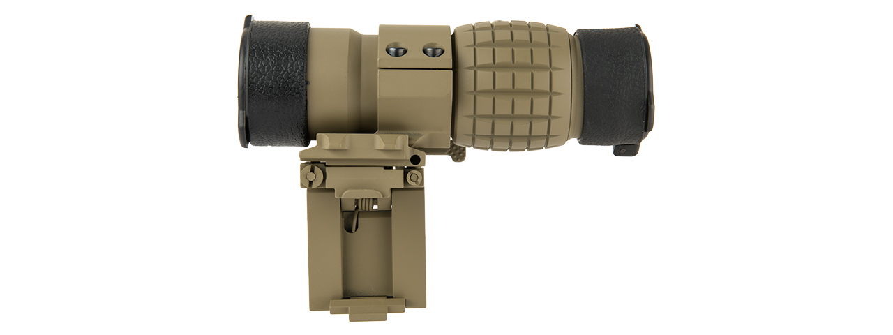 LANCER TACTICAL 1 - 3X ADJUSTABLE MAGNIFIER W/ QD MOUNT (TAN)