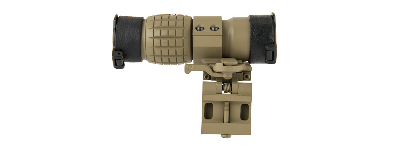 LANCER TACTICAL 1 - 3X ADJUSTABLE MAGNIFIER W/ QD MOUNT (TAN)