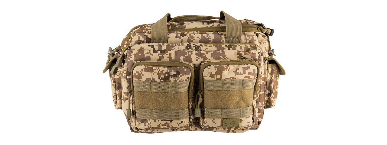 LANCER TACTICAL 1000D POLYESTER SMALL RANGE MOLLE BAG (DESERT DIGITAL)