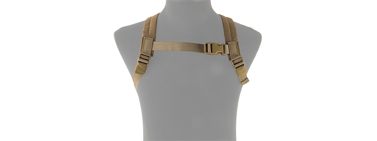 LANCER TACTICAL 1000D NYLON TACTICAL BAT WING BACKPACK - MEDIUM (TAN) - Click Image to Close