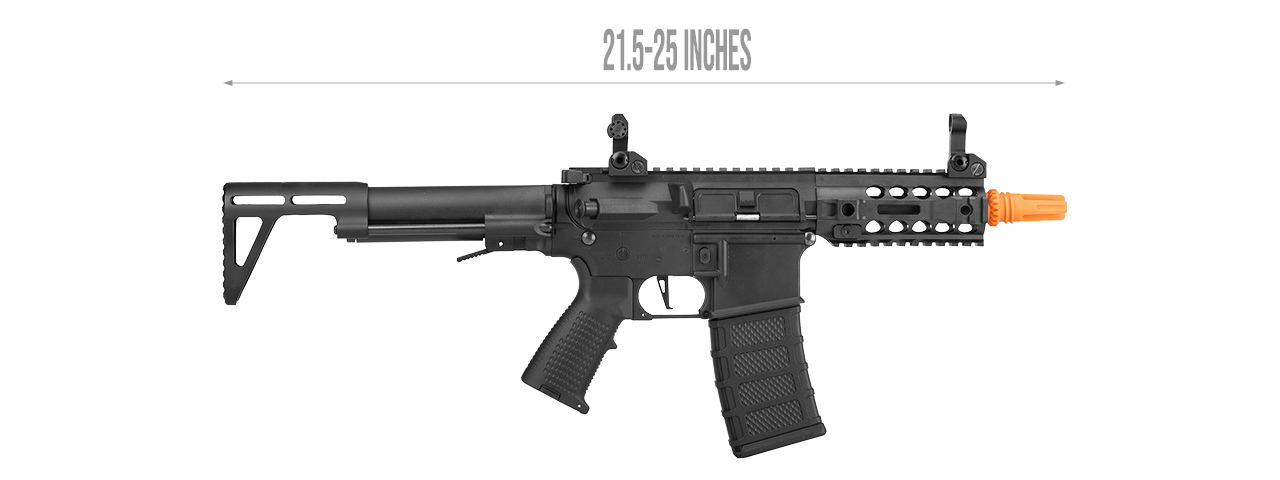 Classic Army AR4 SBR Light AEG CQB Airsoft Rifle (BLACK) - Click Image to Close