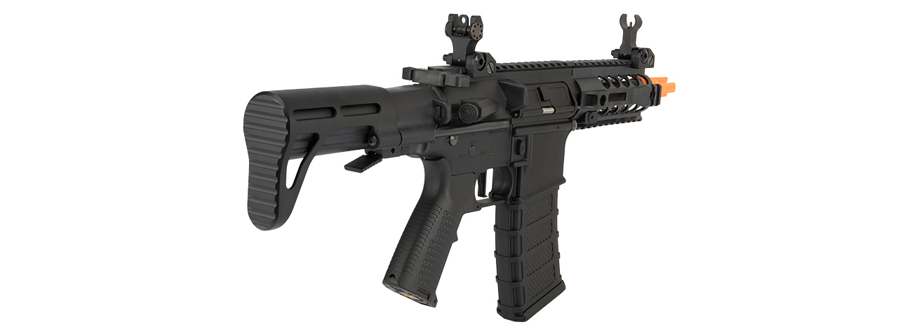 Classic Army AR4 SBR Light AEG CQB Airsoft Rifle (BLACK) - Click Image to Close