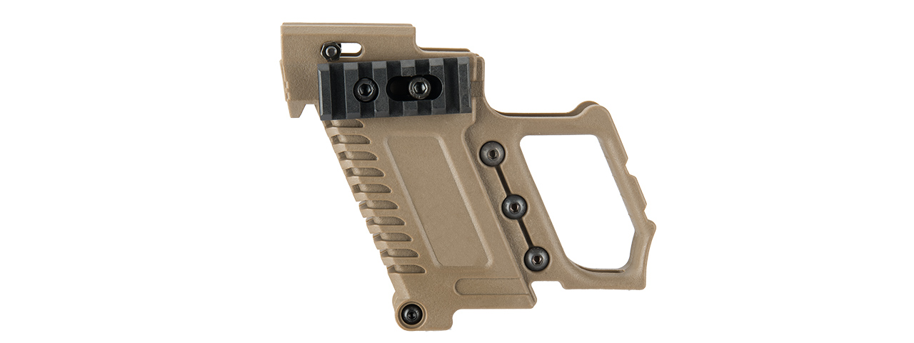 LANCER TACTICAL PISTOL CARBINE KIT FOR G-SERIES TYPE GBB PISTOLS (TAN)