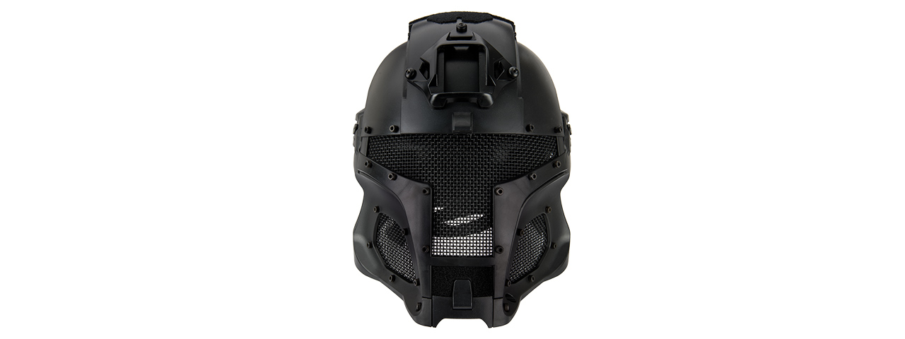 Interstellar Battle Trooper Full Face Airsoft Helmet (BLACK)