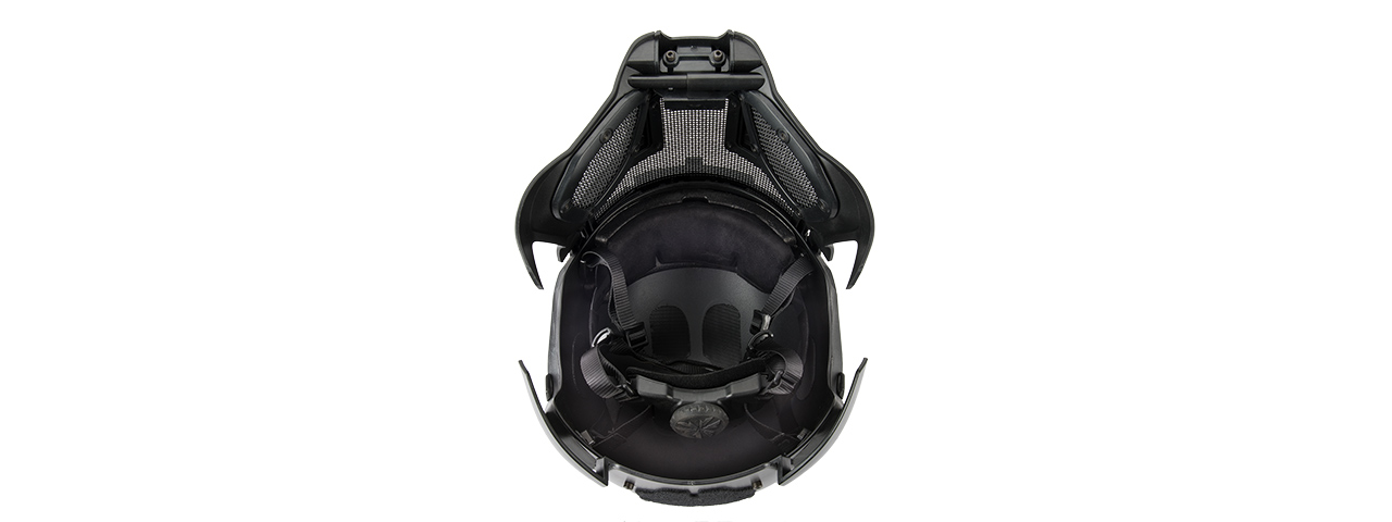 Interstellar Battle Trooper Full Face Airsoft Helmet (BLACK) - Click Image to Close