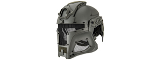 Interstellar Battle Trooper Full Face Airsoft Helmet (FOLIAGE GREEN)