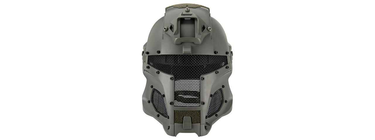 Interstellar Battle Trooper Full Face Airsoft Helmet (FOLIAGE GREEN) - Click Image to Close