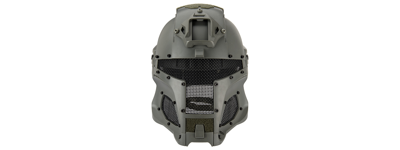 Interstellar Battle Trooper Full Face Airsoft Helmet (FOLIAGE GREEN)