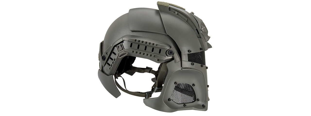 Interstellar Battle Trooper Full Face Airsoft Helmet (FOLIAGE GREEN)