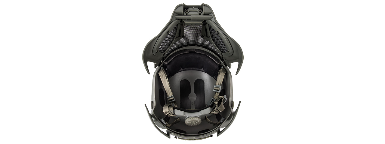 Interstellar Battle Trooper Full Face Airsoft Helmet (FOLIAGE GREEN)