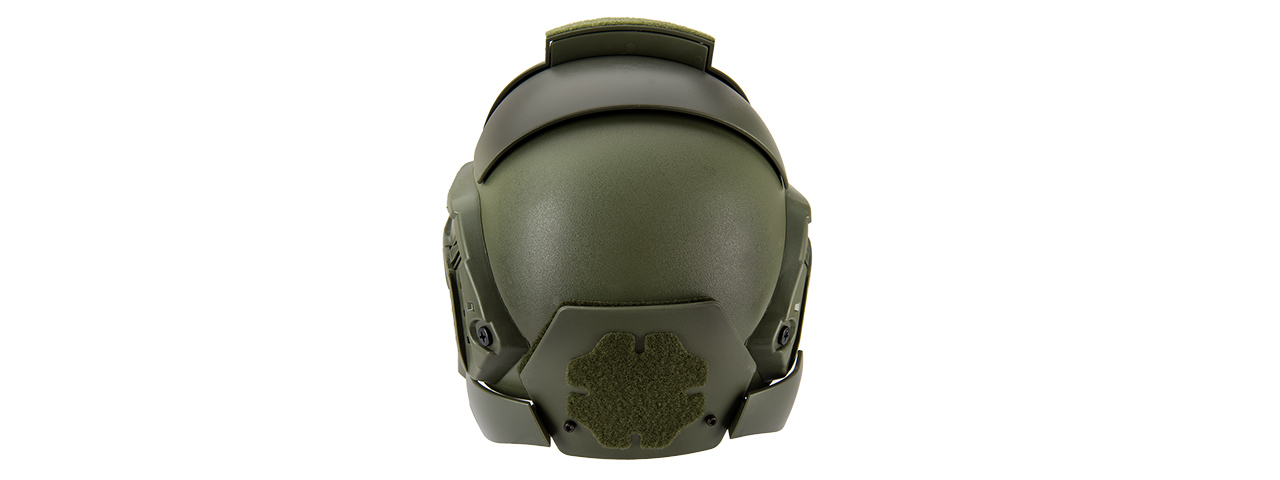 Interstellar Battle Trooper Full Face Airsoft Helmet (OD GREEN) - Click Image to Close