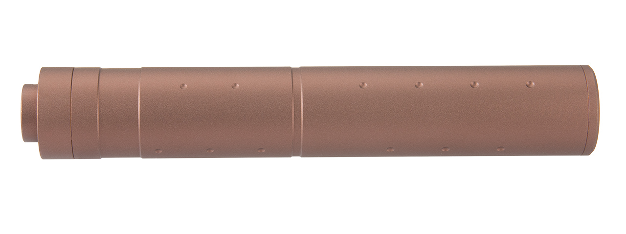 Lancer Tactical 195mm Aluminum Dot Mock Suppressor (Coyote Brown) - Click Image to Close