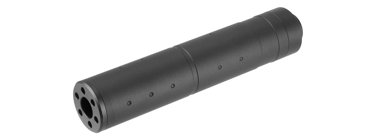 LANCER TACTICAL 155MM ALUMINUM DOT MOCK SUPPRESSOR (BLACK) - Click Image to Close