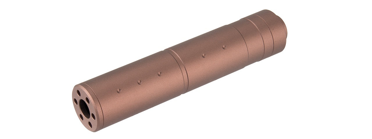 LANCER TACTICAL 155MM ALUMINUM DOT MOCK SUPPRESSOR (COYOTE BROWN) - Click Image to Close