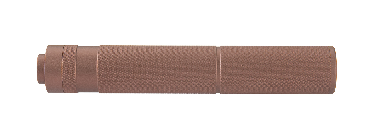 Lancer Tactical 195mm Aluminum Knurled Mock Suppressor (Coyote Brown)