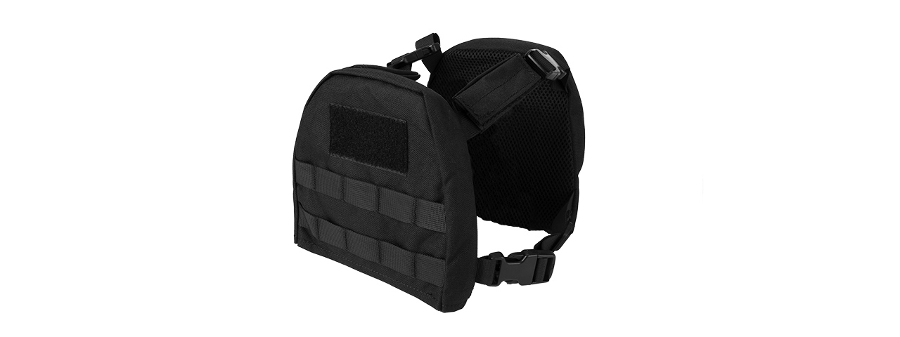 Lancer Tactical 1000D Nylon Children's Tactical Molle Vest w/ Battle Belt [XS] (Black) - Click Image to Close