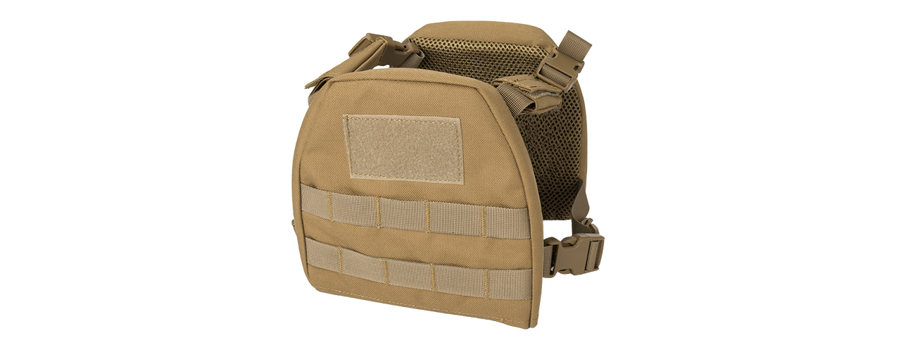 LANCER TACTICAL 1000D NYLON CHILDREN'S TACTICAL MOLLE VEST W/ BATTLE BELT [SMALL] (TAN)