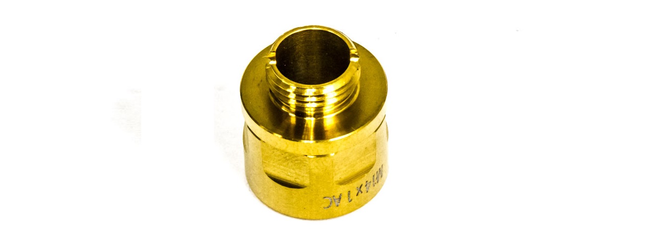COWCOW A01 STAINLESS STEEL SILENCER ADAPTOR (GOLD)